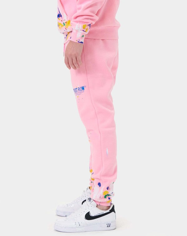 First Row Pink Joggers